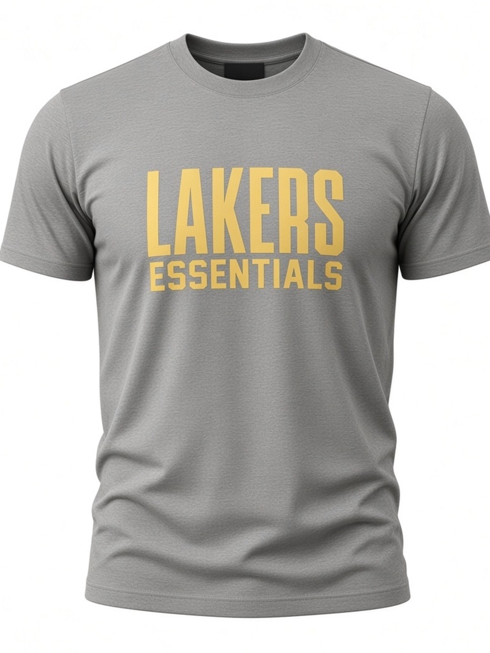 Fog Essentials x NBA Lakers 90s Heather Grey Short Sleeve Tee